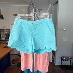 Lilly Pulitzer Turquoise Shorts Sz 4